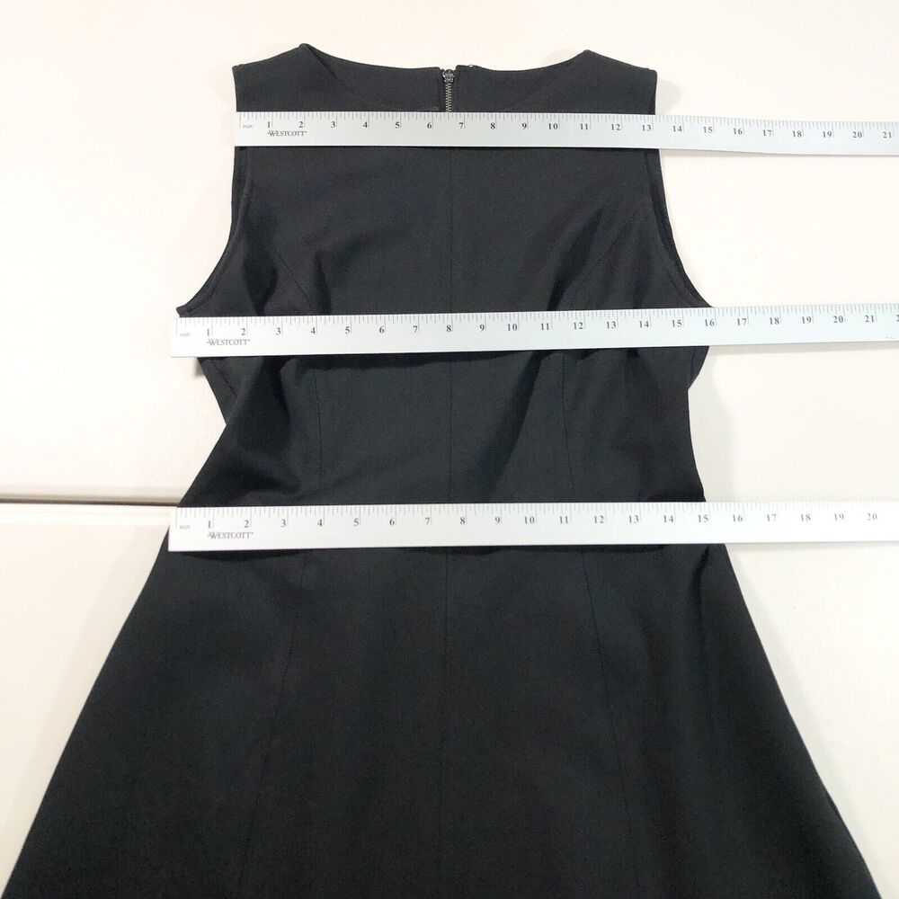 Spanx Perfect Fit & Flare Dress Womens Classic Black Career Pockets Size Medium - Picture 3 of 9
